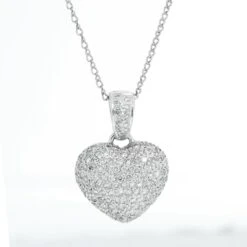 Unknown 18k White Gold Pave Diamond Necklace -Mode Bijouterie Magasin IMG 9762 master