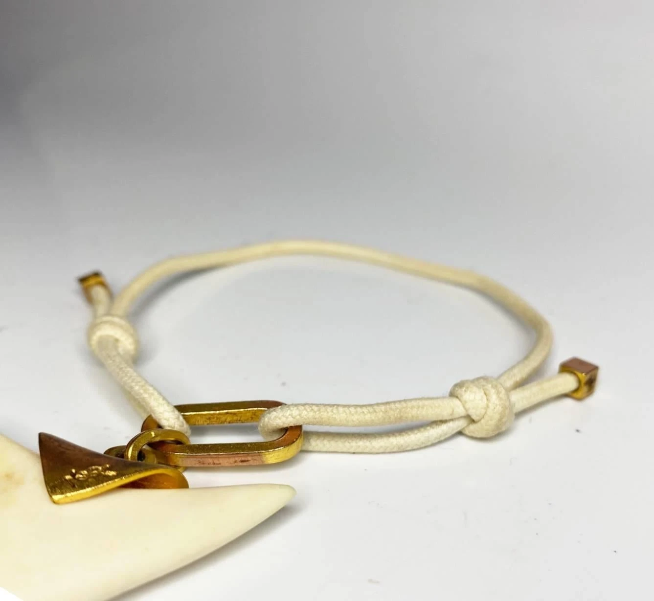 2000s Yves Saint Laurent Shark Tooth Shaped Horn Bracelet 6 2000s Yves Saint Laurent Shark Tooth Shaped Horn Bracelet – Image 4