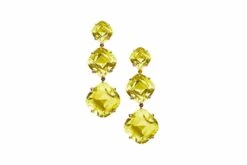 Goshwara 3 Tier Lemon Quartz Cushion Earrings 8 Goshwara 3 Tier Lemon Quartz Cushion Earrings -Mode Bijouterie Magasin JE0020 LQ master