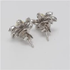 Unknown Natural Yellow Cushion And White Diamond 1.43 Carat TW Gold Stud Earrings -Mode Bijouterie Magasin JE0181GR 2 master