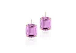 Goshwara Lavender Amethyst On Wire Cushion Earrings 8 Goshwara Lavender Amethyst On Wire Cushion Earrings -Mode Bijouterie Magasin JE0481 AL P master