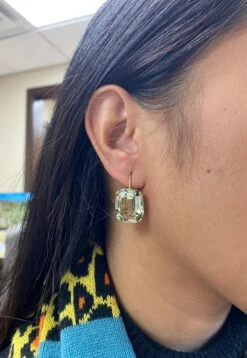 Prasiolite On Wire Cushion Earrings -Mode Bijouterie Magasin JE0481 PS Y 2 master