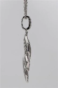 Unknown Natural White Round Diamond .90 Carat TW White Gold Drop Pendant -Mode Bijouterie Magasin JPW035GP 8 master