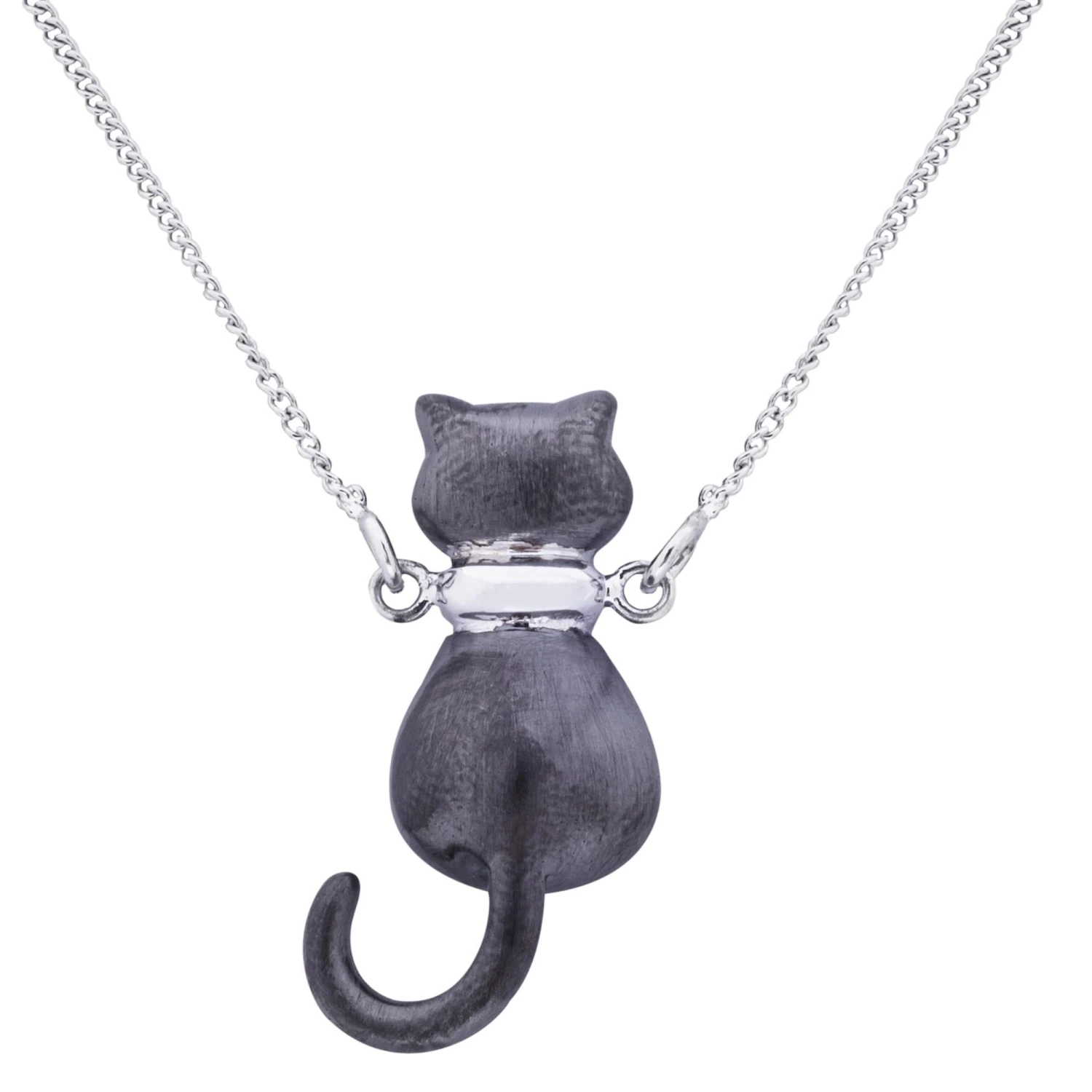 Alex Jona Sterling Silver Cat Pendant Necklace 6 Alex Jona Sterling Silver Cat Pendant Necklace – Image 4