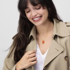 Alex Jona Coral Turtle Charm 18 Karat Yellow Gold Chain Necklace -Mode Bijouterie Magasin Jona 18 05 004 master