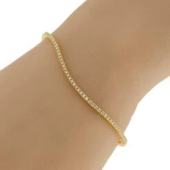 Tresorra 18k Yellow Gold Diamond Tennis Bracelet 9 Tresorra 18k Yellow Gold Diamond Tennis Bracelet -Mode Bijouterie Magasin K0214TB53YGb master