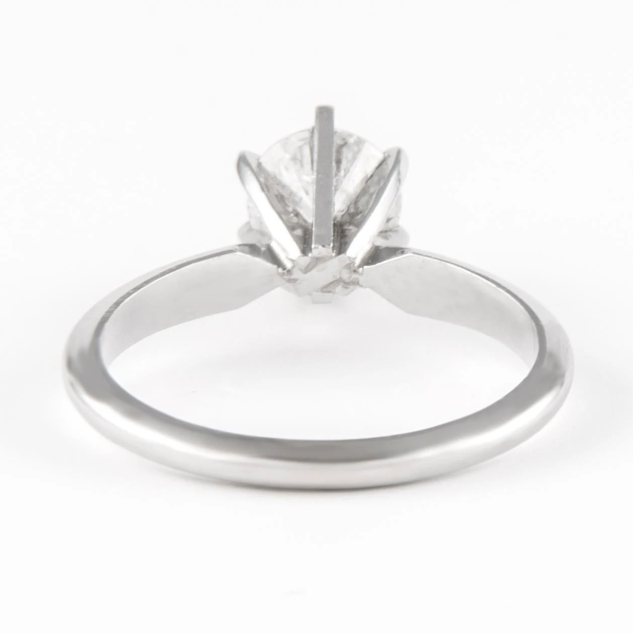 Unknown 0.92 Carat Round Brilliant Diamond Ring 14 Karat White Gold 6 Unknown 0.92 Carat Round Brilliant Diamond Ring 14 Karat White Gold – Image 4