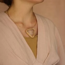 Triangle Rock Crystal Choker & One-Off Necklace In 14kt Gold Cocktail Statement -Mode Bijouterie Magasin Kristle SheilaWestera GK 2 crop png copy 2 master