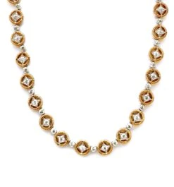 Vitolo 18 Karat Gold Etruscan Diamond Necklace -Mode Bijouterie Magasin LL21911N76 5 master