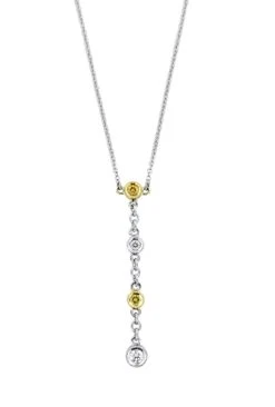 Vitolo 18 Karat Gold Diamond Bezel Necklace -Mode Bijouterie Magasin LL3635YN4 master