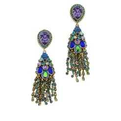 Stunning Heidi Daus Let Your Feathers Down Crystal Drop Pierced With Tassels -Mode Bijouterie Magasin Let Down Your Feathers Tassel Earrings master 2