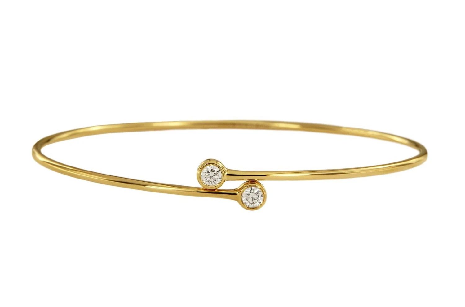 Tiffany & Co. Elsa Peretti Diamond Hoop Single-Row Bangle 5 Tiffany & Co. Elsa Peretti Diamond Hoop Single-Row Bangle – Image 3