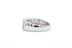 14k White Gold & Diamond 2 Row Shared Setting Fashion Ring 2.26ctw -Mode Bijouterie Magasin MG 2738 copy master