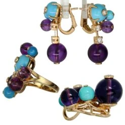 Cartier Les Delices De Goa Diamond Rose Gold Ring Earrings Pendant Set -Mode Bijouterie Magasin MTSJ13509 6 master