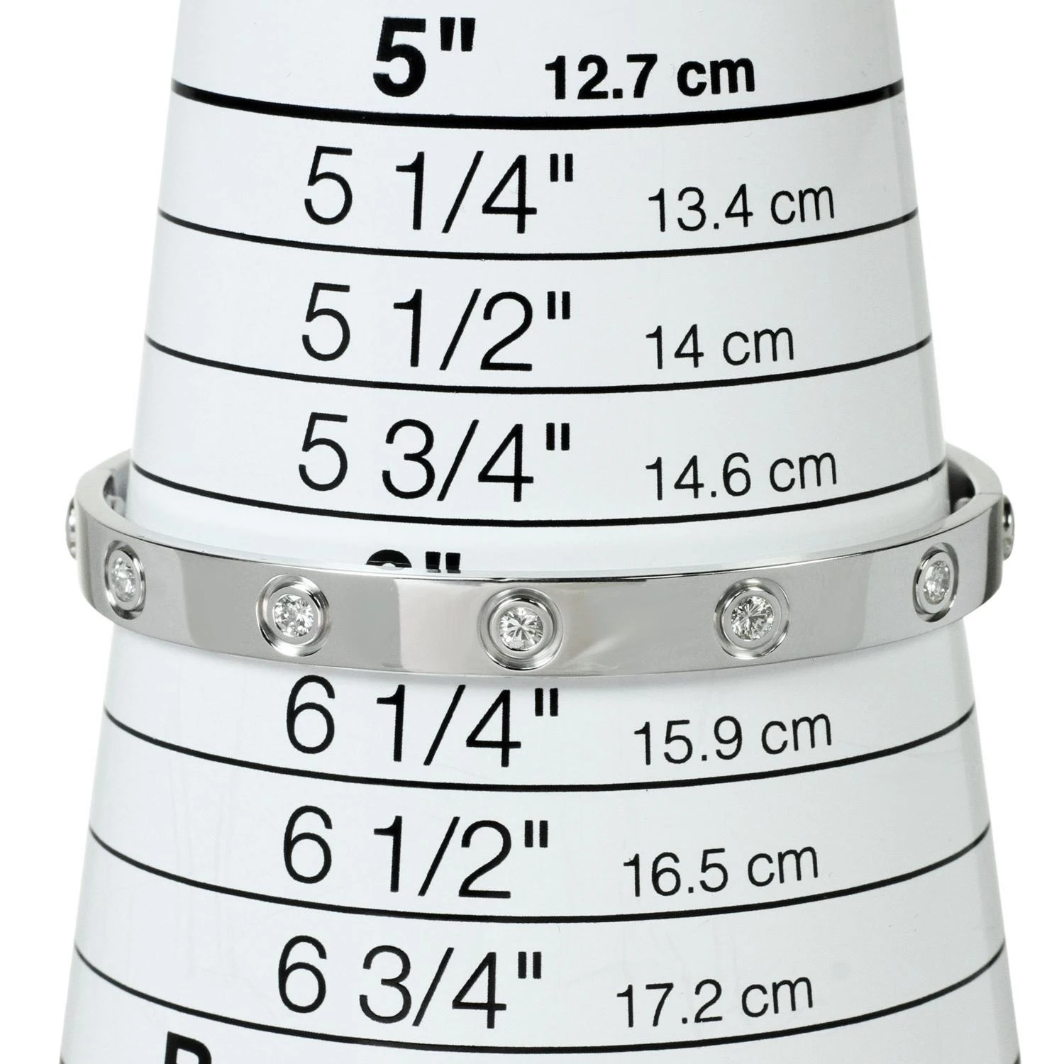 Cartier Love 10 Diamond White Gold Bracelet 7 Cartier Love 10 Diamond White Gold Bracelet – Image 5