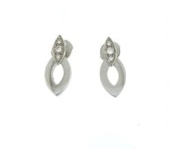 Cartier Diadea 18 Karat White Gold Diamonds Earrings -Mode Bijouterie Magasin OR1567 d master