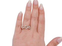 Unknown Diamonds, 18 Karat Rose And White Gold Ring -Mode Bijouterie Magasin P1130048 JPG master