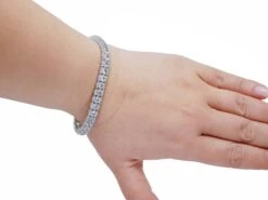 Unknown Aquamarine, Diamonds, 18 Karat White Gold Bracelet 10 Unknown Aquamarine, Diamonds, 18 Karat White Gold Bracelet -Mode Bijouterie Magasin P1130073 JPG master