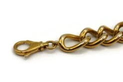 CHRISTIAN DIOR By JOHN GALLIANO Gold Tone ID Tag Curb Bracelet -Mode Bijouterie Magasin P2540527 master