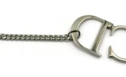 Christian Dior CHRISTIAND DIOR By JOHN GALLIANO Silver Tone CD Chain Necklace -Mode Bijouterie Magasin P2540641 master