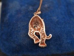 Unknown 14K Rose Gold Diamond And Emerald Panther Pendant And Necklace 12 Unknown 14K Rose Gold Diamond And Emerald Panther Pendant And Necklace -Mode Bijouterie Magasin P5230131 master