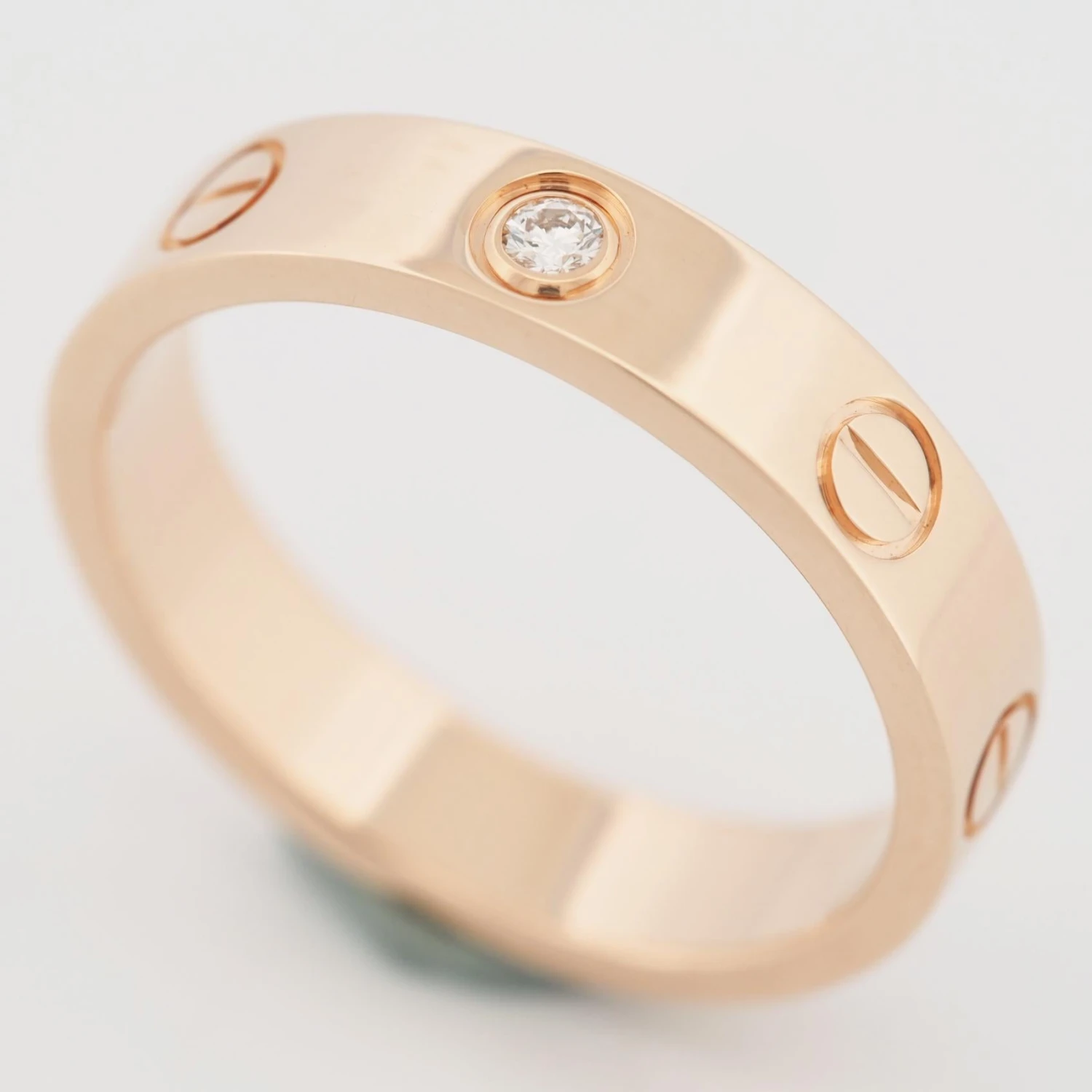 Cartier Love Wedding Band 1 Diamond Ring 51 PG 4 Cartier Love Wedding Band 1 Diamond Ring 51 PG – Image 2