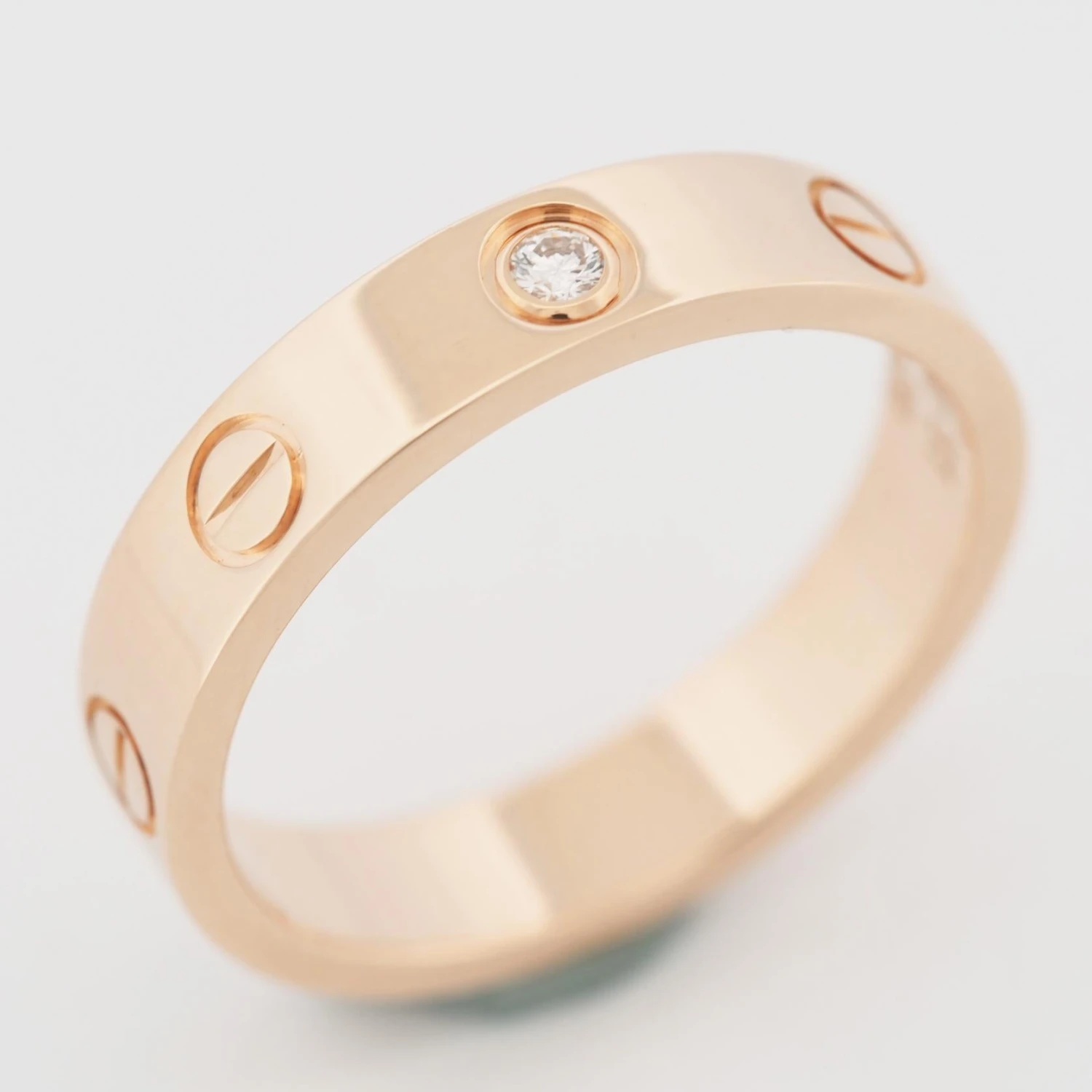 Cartier Love Wedding Band 1 Diamond Ring 51 PG 5 Cartier Love Wedding Band 1 Diamond Ring 51 PG – Image 3