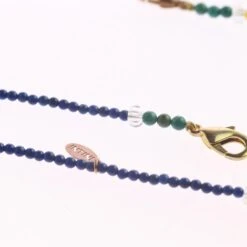 Lapis Lazuli Turquoise Quartz Rock Crystal Bead String Face Mask Holder Necklace 19 Lapis Lazuli Turquoise Quartz Rock Crystal Bead String Face Mask Holder Necklace -Mode Bijouterie Magasin PMASK2Aaa master