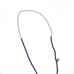 Lapis Lazuli Turquoise Quartz Rock Crystal Bead String Face Mask Holder Necklace 22 Lapis Lazuli Turquoise Quartz Rock Crystal Bead String Face Mask Holder Necklace -Mode Bijouterie Magasin PMASK2D master