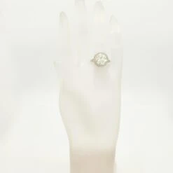 Unknown GIA White Diamond Round Halo Ring In Platinum -Mode Bijouterie Magasin PSX 20230525 095731 master