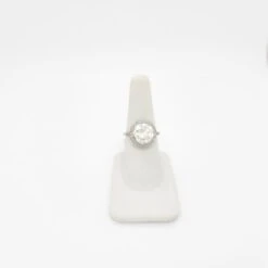 Unknown GIA White Diamond Round Halo Ring In Platinum -Mode Bijouterie Magasin PSX 20230525 095838 master