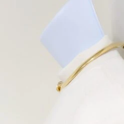 Unknown Round Diamond And Onyx Snake Omega Chain Necklace In 14k Yellow Gold -Mode Bijouterie Magasin PSX 20230619 140550 master