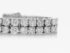 NO RESERVE! D-F 8.74 Carat Diamond Tennis Riviera, 14k White Gold Bracelet -Mode Bijouterie Magasin PXL 20211221 0802054822 master