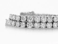 NO RESERVE! D-F 8.74 Carat Diamond Tennis Riviera, 14k White Gold Bracelet -Mode Bijouterie Magasin PXL 20211221 08023204444 master