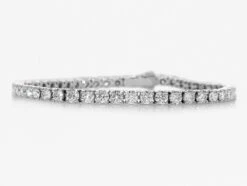 NO RESERVE! D-F 8.74 Carat Diamond Tennis Riviera, 14k White Gold Bracelet -Mode Bijouterie Magasin PXL 20211221 0806029122 master