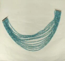 Unknown Seed Turquoise, Raw Diamond And Pearl Necklace -Mode Bijouterie Magasin PXL 20230602 205108110 master