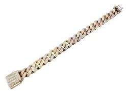 Unknown Tri-Tone Unisex Cuban Link Pave Diamond Bracelet In 14 Karat Gold 21 Unknown Tri-Tone Unisex Cuban Link Pave Diamond Bracelet In 14 Karat Gold -Mode Bijouterie Magasin PhotoRoom 20230425 132829 17 master