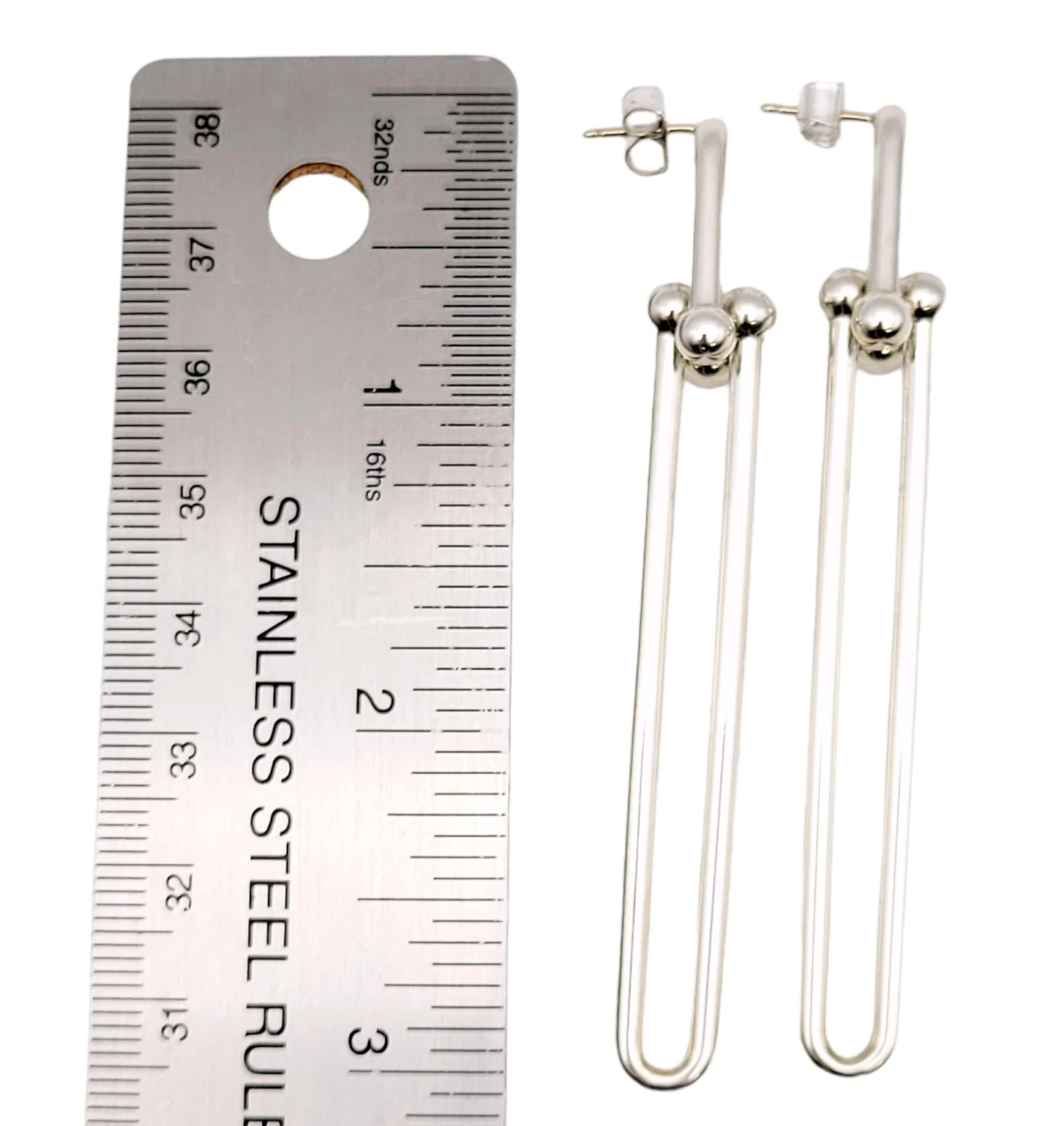 Tiffany & Co. Hardwear Double Long Link Dangle Earrings In Sterling Silver 14 Tiffany & Co. Hardwear Double Long Link Dangle Earrings In Sterling Silver – Image 12