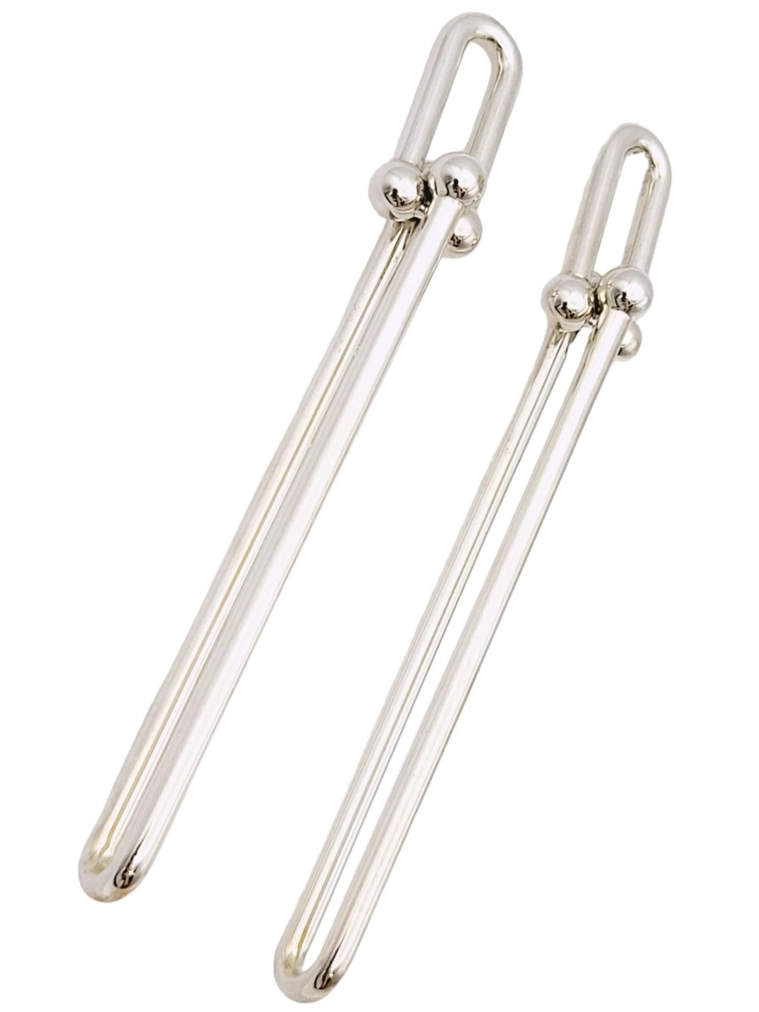 Tiffany & Co. Hardwear Double Long Link Dangle Earrings In Sterling Silver 4 Tiffany & Co. Hardwear Double Long Link Dangle Earrings In Sterling Silver – Image 2