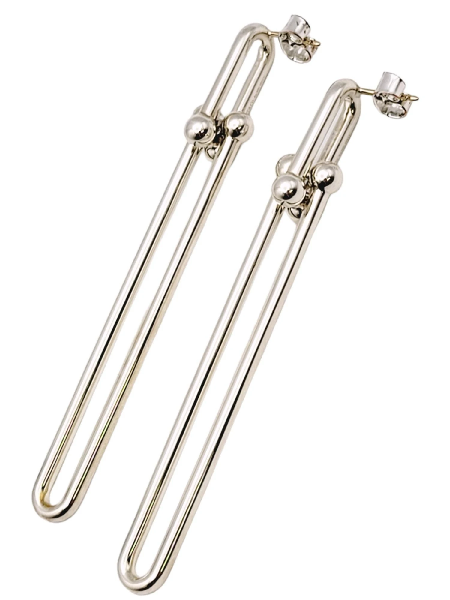 Tiffany & Co. Hardwear Double Long Link Dangle Earrings In Sterling Silver 9 Tiffany & Co. Hardwear Double Long Link Dangle Earrings In Sterling Silver – Image 7
