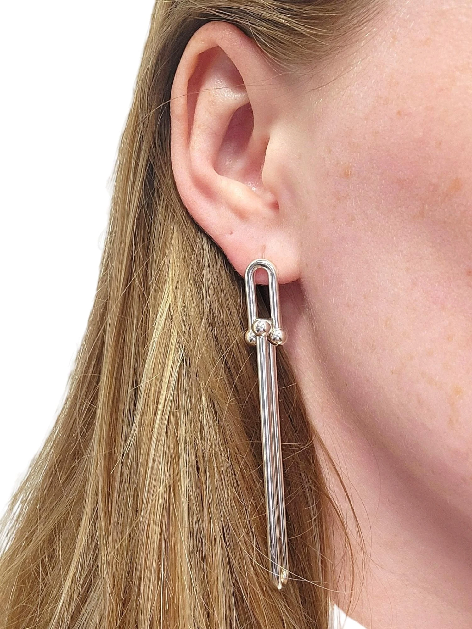 Tiffany & Co. Hardwear Double Long Link Dangle Earrings In Sterling Silver 16 Tiffany & Co. Hardwear Double Long Link Dangle Earrings In Sterling Silver – Image 14