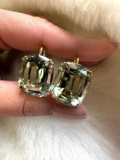 Prasiolite On Wire Cushion Earrings -Mode Bijouterie Magasin Photo Jun 13 2023 13 25 02 master