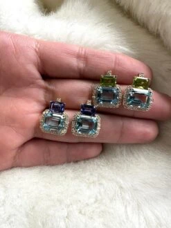 Goshwara 2 Stone Tanzanite And Blue Topaz With Diamonds Earrings 10 Goshwara 2 Stone Tanzanite And Blue Topaz With Diamonds Earrings -Mode Bijouterie Magasin Photo Jun 13 2023 13 52 56 master