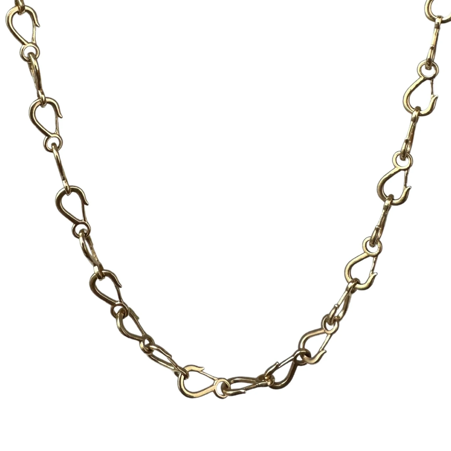 Grunfeld Link 14k Yellow Gold Necklace 8 Grunfeld Link 14k Yellow Gold Necklace – Image 6
