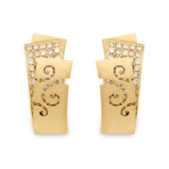 Champagne Diamonds 18 Karat Yellow Gold Veil Suite 14 Champagne Diamonds 18 Karat Yellow Gold Veil Suite -Mode Bijouterie Magasin Pret a Porter E0003 3 1 B 2 master 1