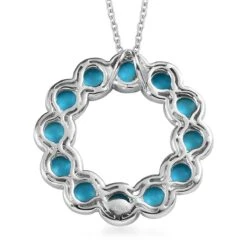 Turquoise Necklace In Silver 925. Bohemian Statement Turquoise Necklace In Solid -Mode Bijouterie Magasin QP01499SS 2 master
