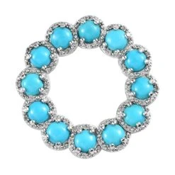 Turquoise Necklace In Silver 925. Bohemian Statement Turquoise Necklace In Solid -Mode Bijouterie Magasin QP01499SS master