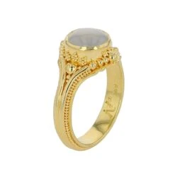 Kent Raible 18 Karat Gold Pale Blue Star Sapphire Solitaire Ring 12 Kent Raible 18 Karat Gold Pale Blue Star Sapphire Solitaire Ring -Mode Bijouterie Magasin R0697 01 master