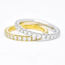 Timeless Brilliance: 1.11 Carat Diamond Eternity Ring In 18 Karat White Gold -Mode Bijouterie Magasin R078130 01 master