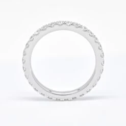 Timeless Brilliance: 1.11 Carat Diamond Eternity Ring In 18 Karat White Gold -Mode Bijouterie Magasin R078130 08 master